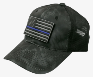 Thin Blue Line Black Kryptek Camo Hat With Patch - Black Patagonia Hat