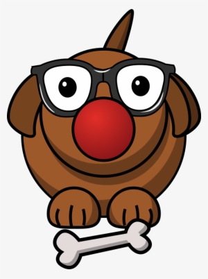 Cartoon Dog Getting A Treat