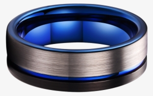 King Will Duo™ Black Silver With Thin Blue Line Band - Thin Blue Line