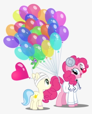 Pixelkitties, Balloon, Bandage, Cancer , Clown Nose, - Pinkie Pie Is A Clown