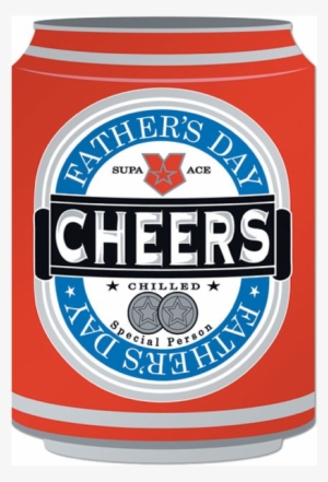 Design Design Paper And Gifts Greeting Cards & Note - Cheers Beer Can Father's Day Card