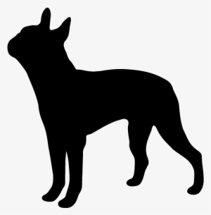 Boston - Boxer Dog Silhouette Png