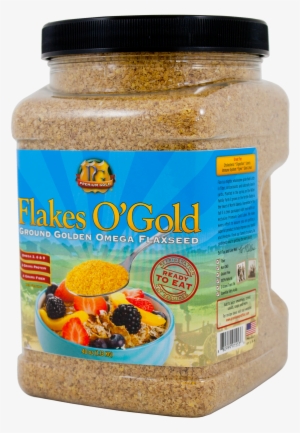 Premium Gold Flakes O' Gold Coarse Ground Flaxseed,