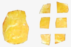 3 Cut Each Enlarged Gold Flake Into Six Equal Pieces - Wood