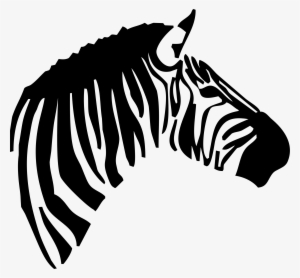 Big Image - Zebra Head Clipart