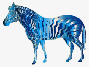 Clipart Zebra Blue Zebra - Blue Zebra Png
