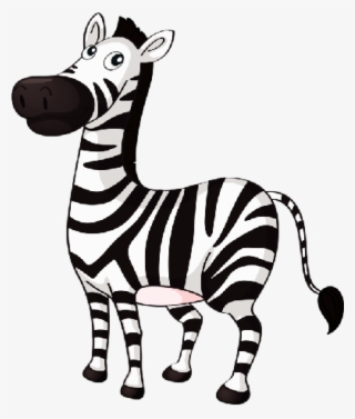 Jpg Black And White Letters Format Cute Baby Cartoon - Zebra Cartoon Clip Art
