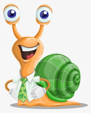 Vector Animal Cartoon Character - Snail Png