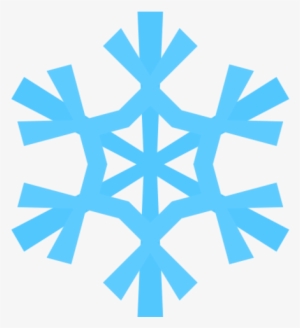 File - Blue-snowflake - Black And White Snowflake Png