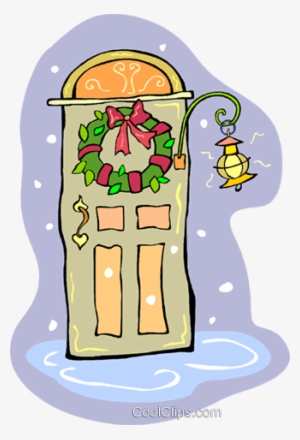 Christmas Wreath Royalty Free Vector Clip Art Illustration - Illustration