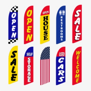 Bowflag® Stock Design Sale Flag Banner - Neoplex Now Open Swooper Flag And Flagpole Set