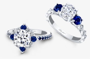 Sapphire Engagement Rings - Wedding Ring Blue Png