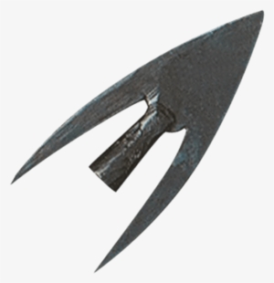 Barbed Broadhead Arrowhead - Medieval Arrowhead