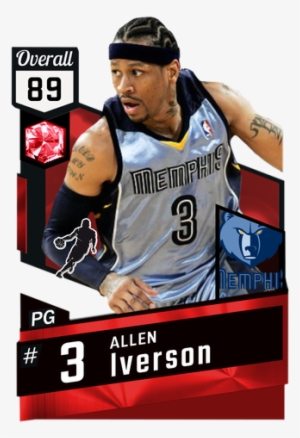 2009 Handles Grizzles 89 Overall Allen Iverson - Ruby Steph Curry 2k17