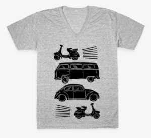 The 1960's Hippie Traveler V-neck Tee Shirt - Christmas Quotes Tshirt