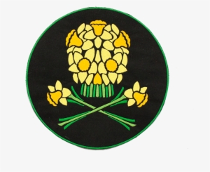 Daffodil Skull Large Back Patch
