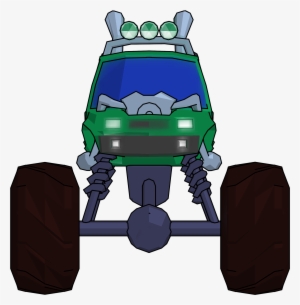 Monster Truck Cartoon Png Clipart Picture Front View - Portable Network Graphics
