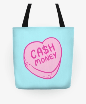 Cash Money Candy Heart Tote - Tote Bag