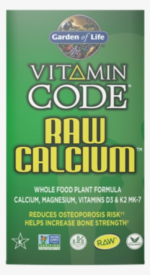 658010113915 658010113915 658010113908 - Garden Of Life - Vitamin Code Raw Calcium - 60 Vegetarian