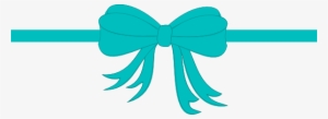 Turquoise Clipart Present - Turquoise Bow Clip Art