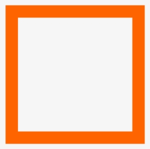 Square - Transparent Cadre Orange Png