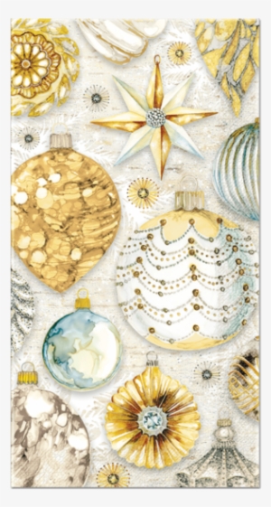 Golden Glow Holiday Guest Towels