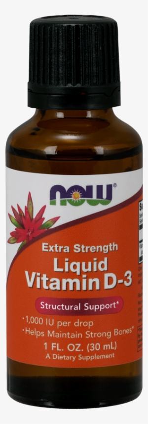 Vitamin D-3 Liquid, Extra Strength - Now Foods Vitamin D-3 - 1 Fl Oz Liquid