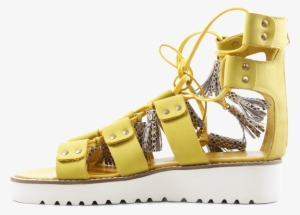 Sandals Celia 20 Nubuk Golden Glow Tassel Snake Dagget