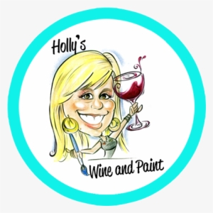 Holly's Wine And Paint - Cartoon