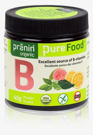 Vegan B12, Vegan Vitamin B, Organic B-vitamins, Natural - Pranin Organic Pure Food C Vitamin