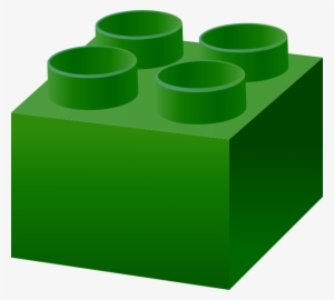 Dark Green Lego Brick Vector Data For Free - Green Lego Clipart