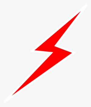 Red Lightening Bolt Hi Right - Graphics