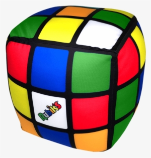 Picture Of Rubik's® Cube Microbead Pillow - Iscream Old School! Rubik's Cube Shaped Microbead Pillow