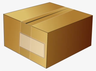 Box Cardboard Carton Sealed Taped Package - Package Clipart