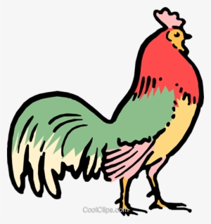 Cartoon Rooster Royalty Free Vector Clip Art Illustration - Rooster Cartoon