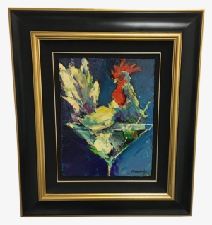 Original Artwork Rooster Martini - Pyramid