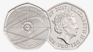 Sir Issac Newton 50p Coin - Sir Isaac Newton 50p