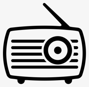 Old Radio With Antenna Comments - Outline Pic Of Radio