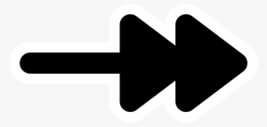 Primary Line Double Arrow End Clip Freeuse Download - Arrow