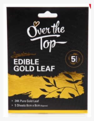 Over The Top Gold Leaf 24k Transfer - Ott Buttercream Icing Green 425g
