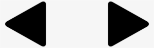 Left And Right Small Triangular Arrows Couple Comments - Icon Arrow Right Small File