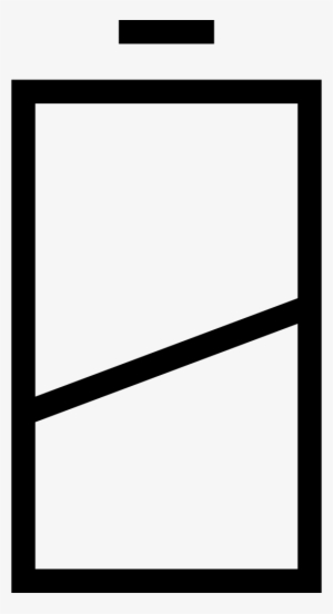 Half Battery Status Symbol With Diagonal Line Comments