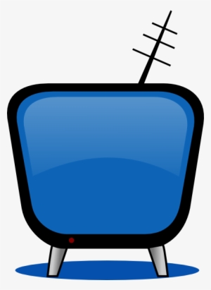 Retro Tv Blue Svg Clip Arts 432 X 592 Px