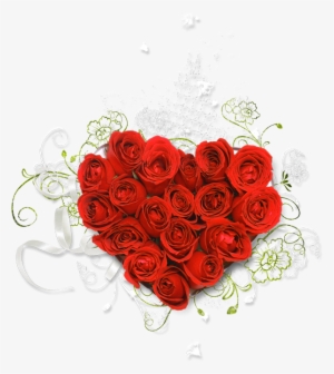 Heart Clipart Bouquet - Heart Bouquet Of Roses