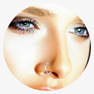 Nose Piercing - Open Circular Nose Ring Titanium Black 10mm Diameter