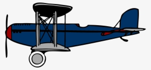 This Free Icons Png Design Of Blue Biplane With Red