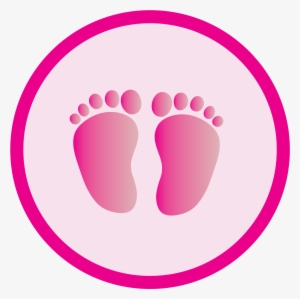 Pink Clipart Baby Foot - Kicks Counter