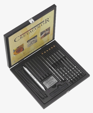 Cretacolor Wood Black Box Drawing Set - Alvin&co Alvin Sf1540030 Black Box Drawing Set