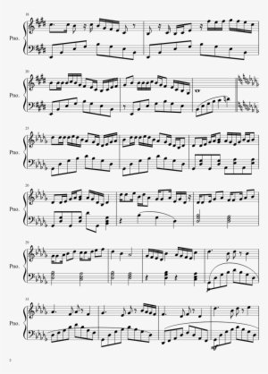 Fortune Cookie Sheet Music 2 Of 3 Pages - Fortune Cookie Piano Sheet