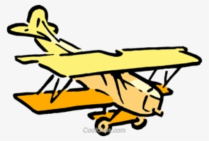 Cartoon Biplane Royalty Free Vector Clip Art Illustration - Aereo Gif